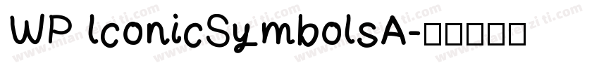 WP lconicSymbolsA字体转换